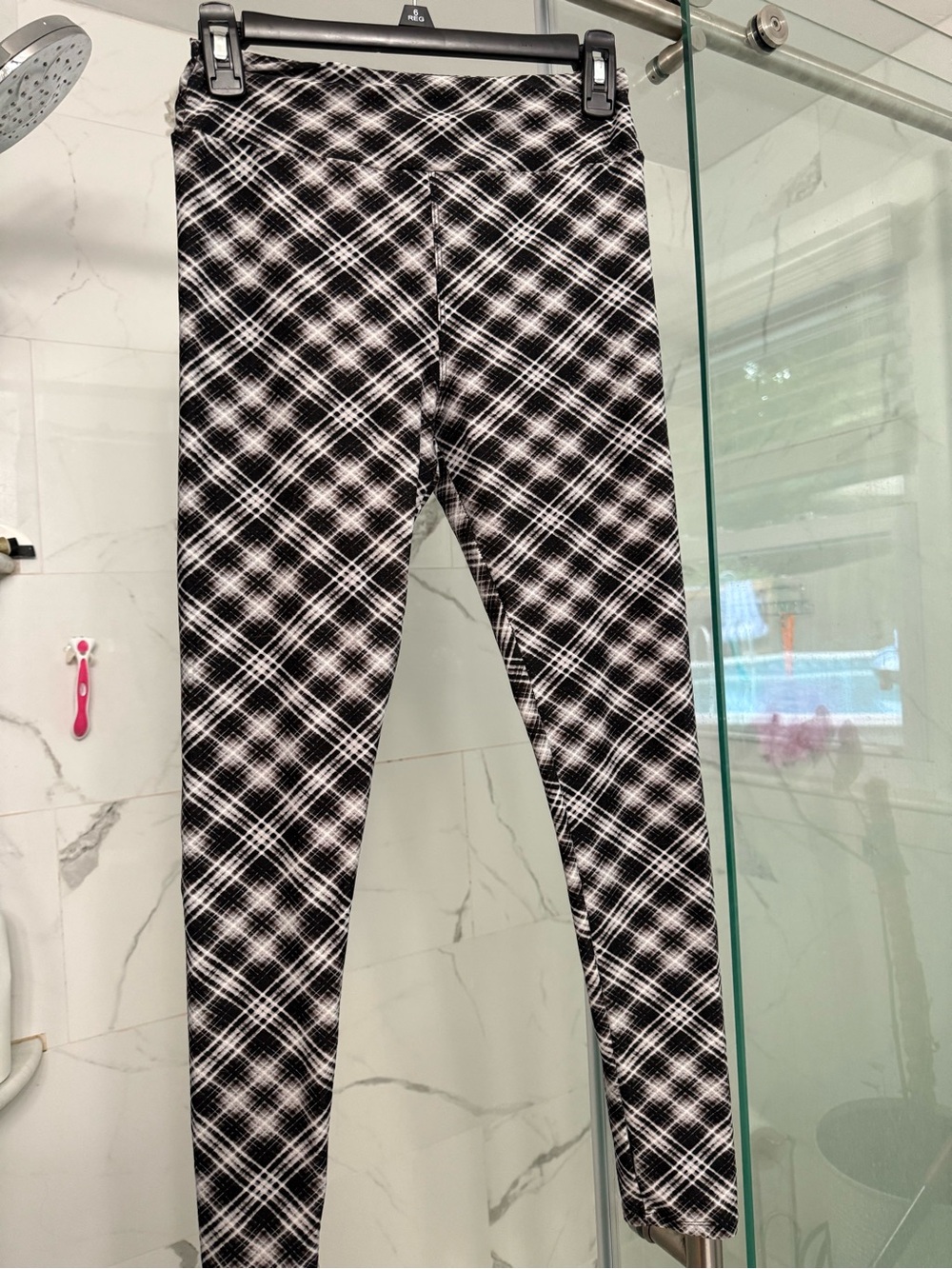 Black & White Plaid Leggings